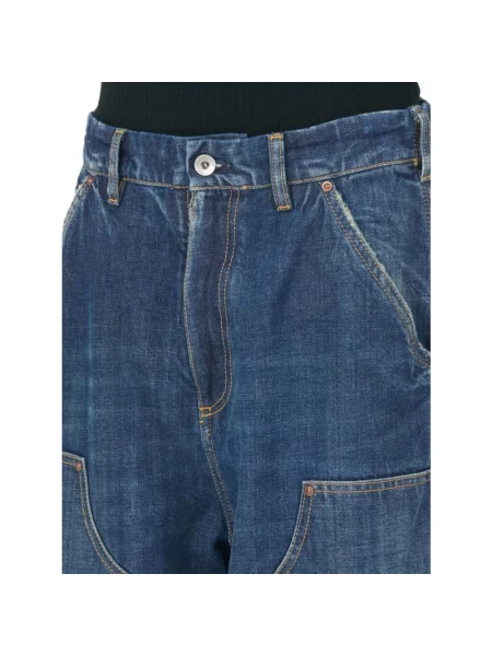 Szerokie jeansy Maison Margiela niebieskie