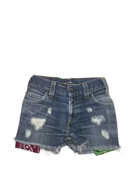 Pantaloni scurți Htc Los Angeles zdrențuiți albastru