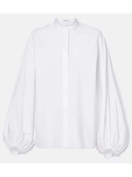 Cămașă Alaïa din poplin alb
