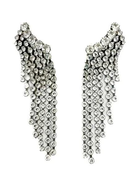 Cercei Jennifer Gibson Jewellery de cristal argintiu