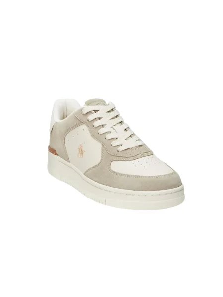 Sneakersy z naturalnej skóry model MASTERS CRT' Polo Ralph Lauren beżowe
