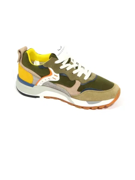 Sneakersy Voile Blanche z nubuku beżowe