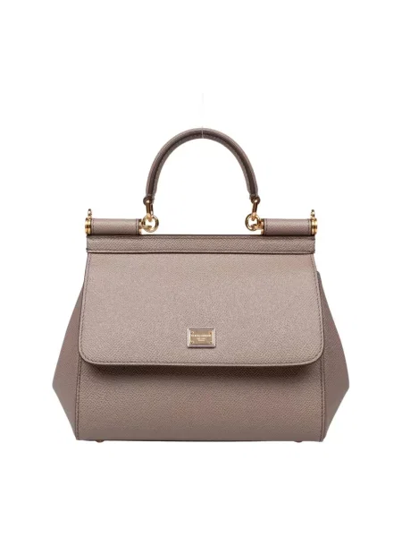 Torebka Dolce And Gabbana skórzana szara