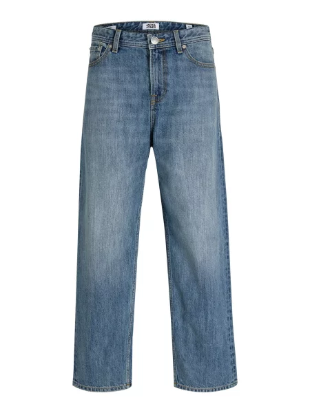 Jack & Jones Junior Džínsy JJIALEX JJORIGINAL denim modrá