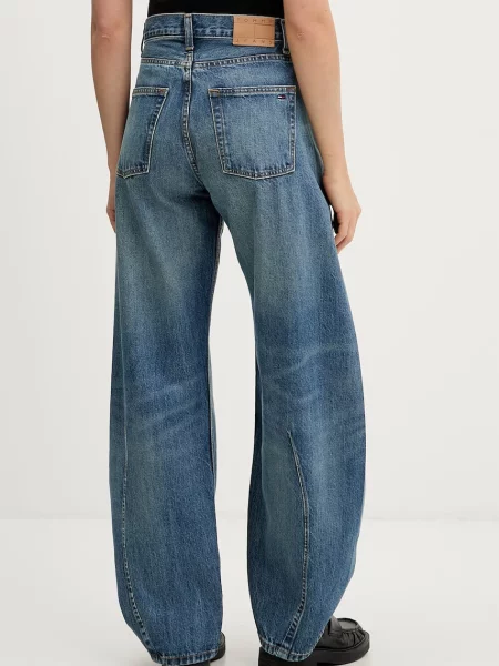 Tommy Jeans jeansy barrel granatowe