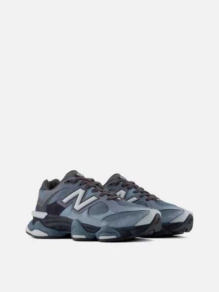 Кожаные повседневные кроссовки New Balance синие