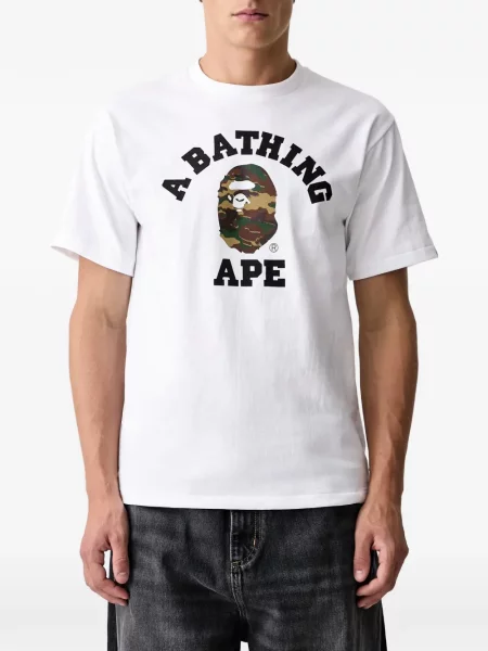 Μπλούζα A Bathing Ape® με σχέδιο παραλλαγής λευκό
