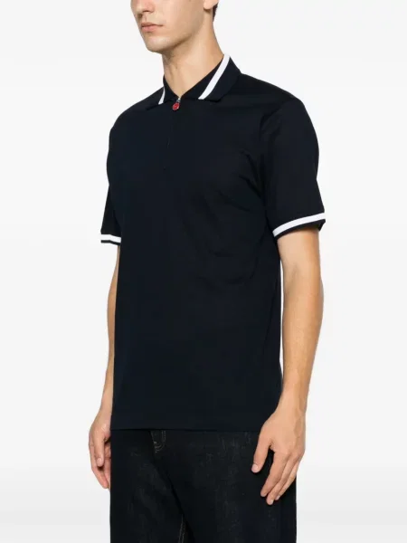 Tricou polo Kiton albastru