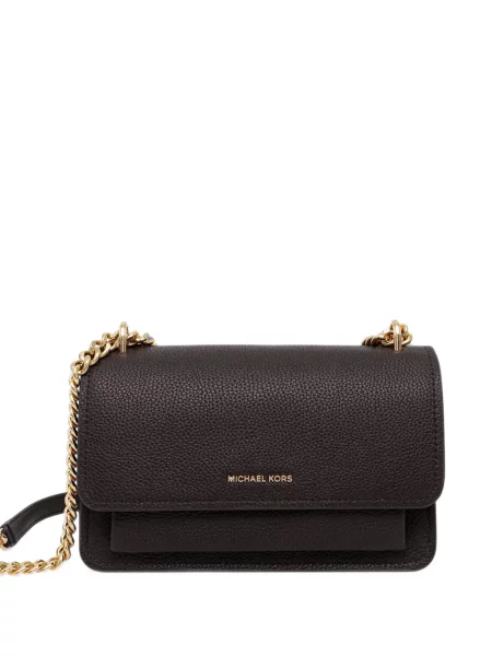 Top Michael Michael Kors din piele cu imagine maro