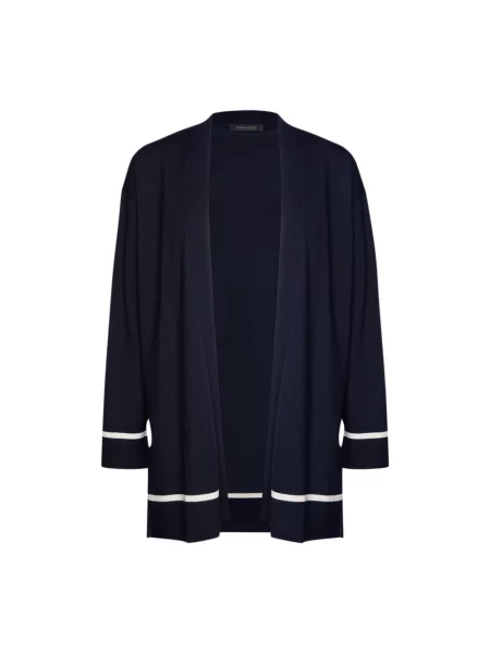 Lniany kardigan Elena Miro' niebieski