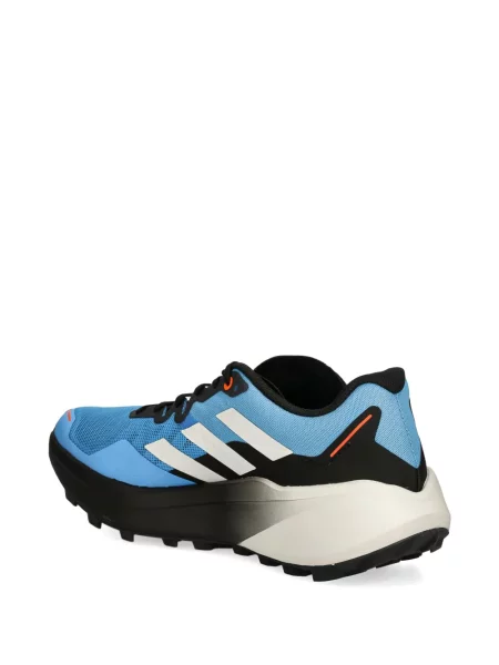 Sneakersy Adidas Terrex w paski z nadrukiem skórzane czarne