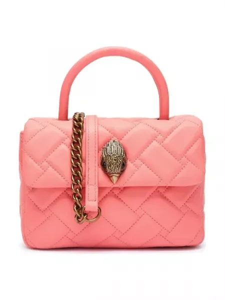 Kurt Geiger Bőr bőrönd MINI KENSINGTON rózsaszín