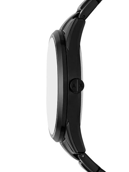 Armani Exchange ceas și colier negru