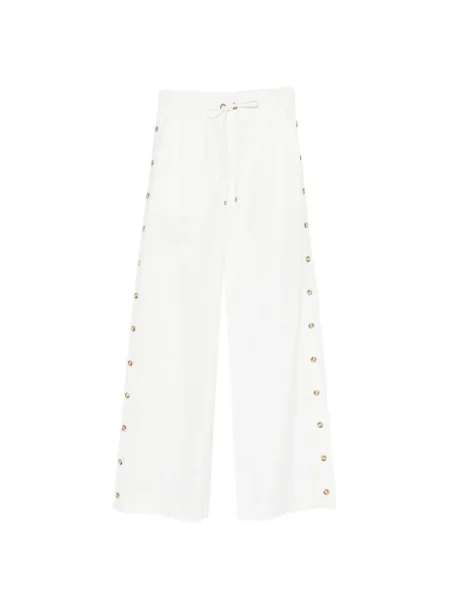 Șnur de strângere pantaloni Zimmermann alb