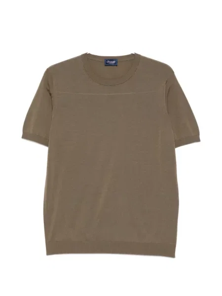 Majica Drumohr s okruglim izrezom zelena