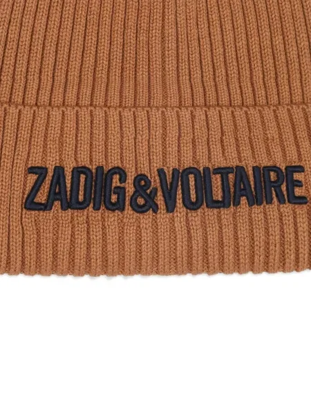 Czapka dziecięca Zadig & Voltaire brązowa