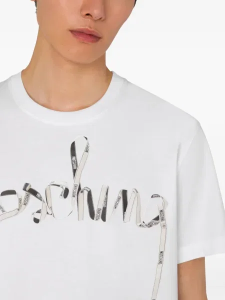 Tricou Moschino cu imagine alb