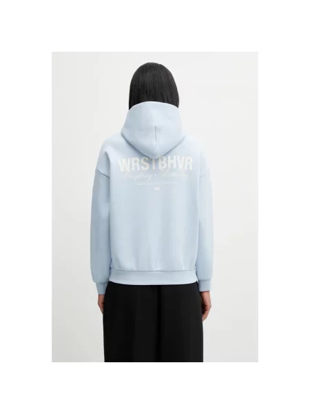 Bluza z kapturem Wrstbhvr z kapturem niebieska