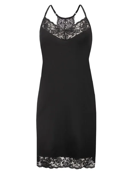 TEYLI Spalna srajca črna