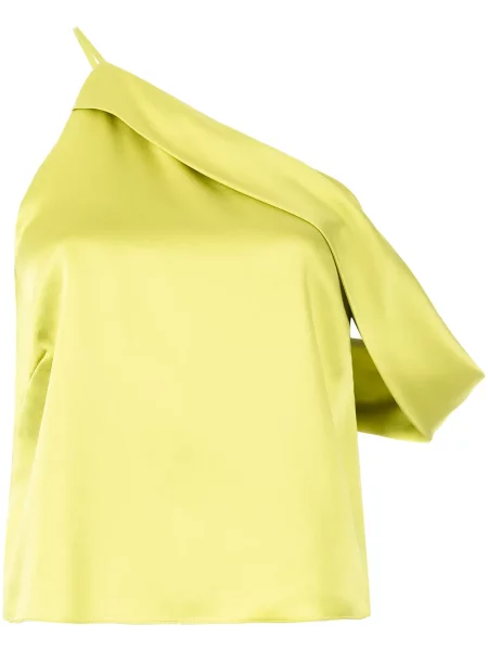 Bluzka Michelle Mason asymetryczna drapowana zielona