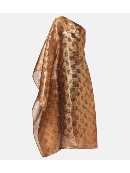 Haljina Taller Marmo s jednim ramenom zlatna