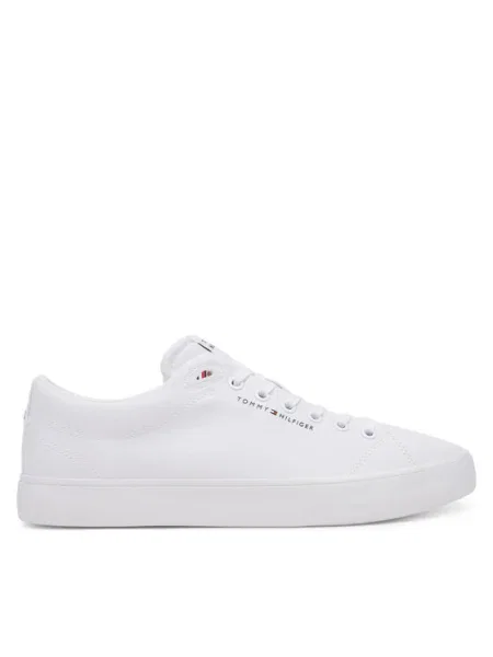 Ниски кецове Tommy Hilfiger TH HI VULC LOW CORE CANVAS бяло