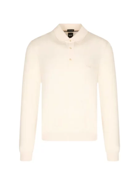 Gulerat lung tricou polo Hugo