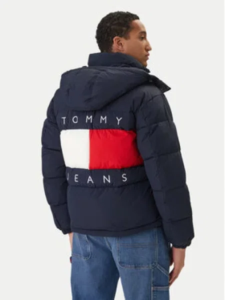Tommy Jeans Zimska jakna Mornarsko modra