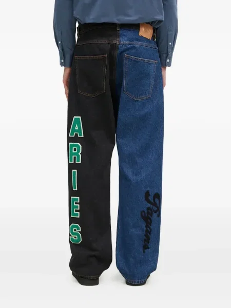 Blugi Aries cu broderie negru
