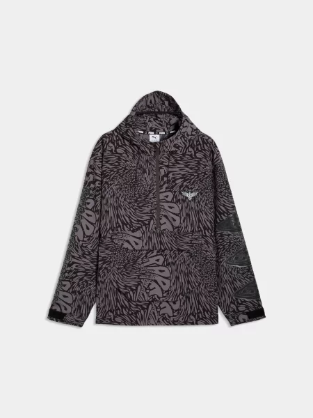 Вітровка PUMA Melo World Windbreaker комбінований верх чорний