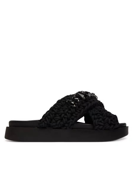 Női papucsok INUIKII Woven Stones black. Méret: 36 EU fekete