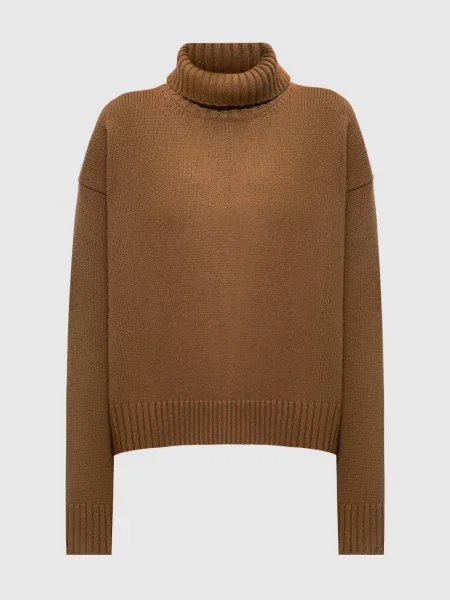 Светр з кашеміром Jil Sander коричневий