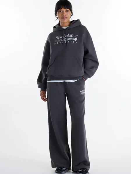 Махровые спортивные штаны New Balance серые