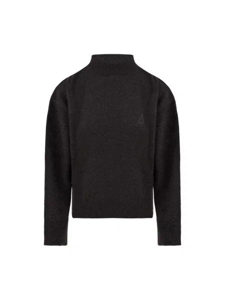 Sweter Akep wełniany szary