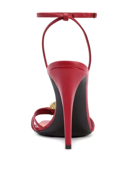 Брошка Giuseppe Zanotti с квадратен връх с кристали червено