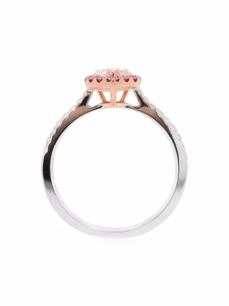Prsten Hyt Jewelry s argylovým vzorem růžový