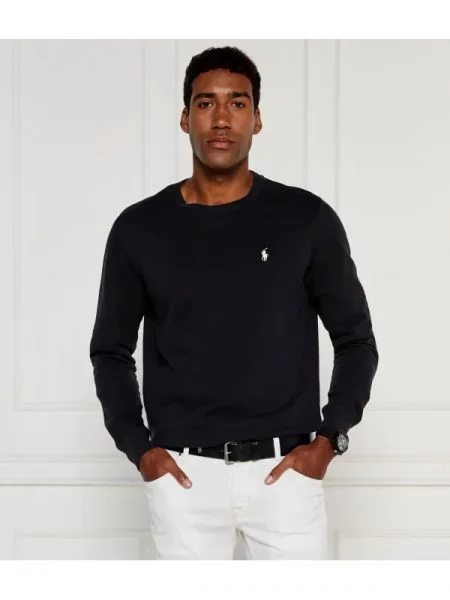 Geacă Polo Ralph Lauren din material terry negru