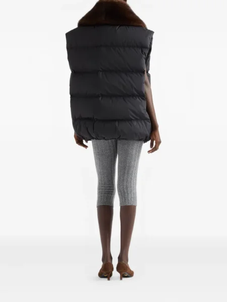 Kamizelka puchowa Prada czarna