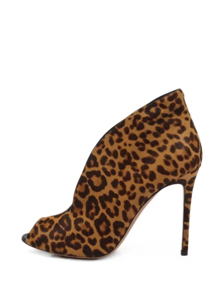 Cizme scurte Gianvito Rossi cu imagine cu model leopard maro