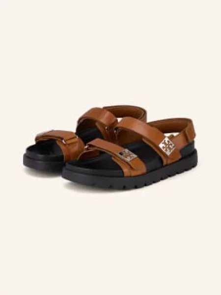 Tory Burch Sandały Mellow Sport braun brązowe
