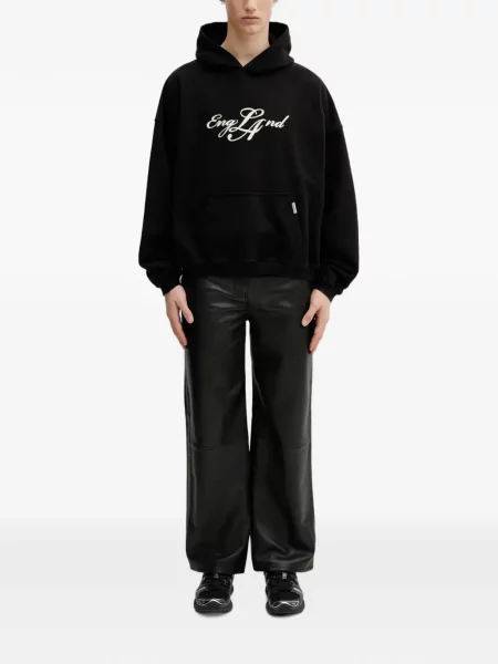 Hanorac cu glugă Represent cu imagine negru