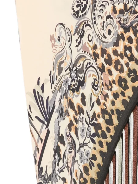 Fular Etro cu imagine cu model leopard