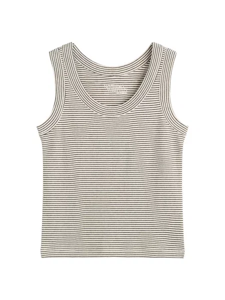 Top Nothing Written bez rękawów czarny