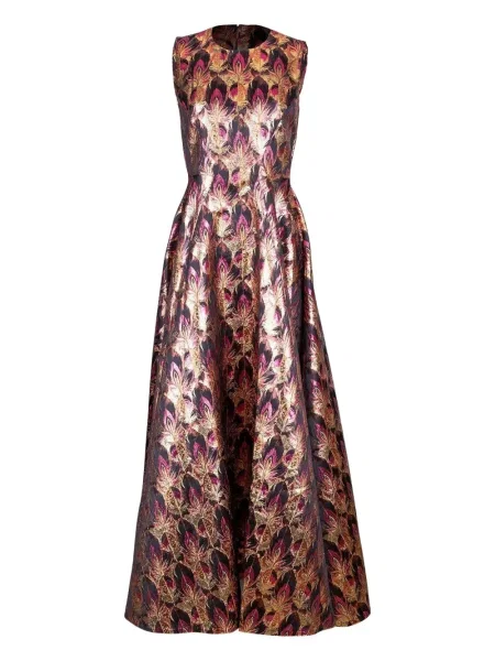 Maksi sukienka maxi Mary Katrantzou bez rękawów różowa