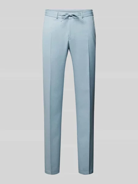 Spodnie do garnituru o kroju slim fit w kant model ‘SPARTAFLEX’ Zuitable