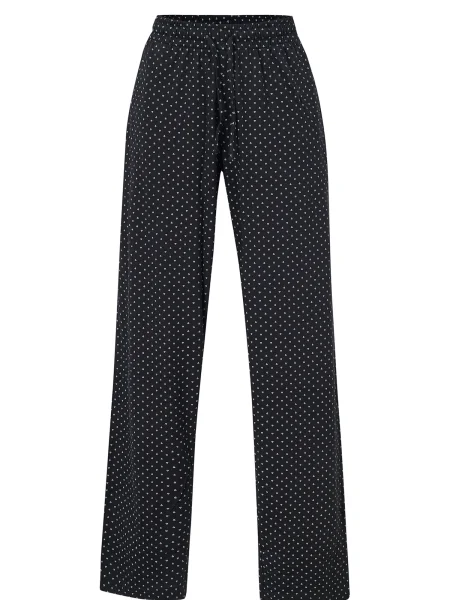 Dagi Pantaloni de pijama albastru noapte / albastru porumbel / murdar alb