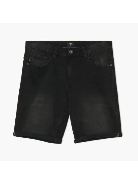 Джинсовые шорты Cropp черные