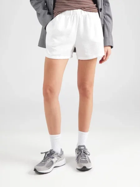VERO MODA Pantaloni VMMELANEY' alb