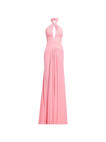 Rochie maxi Elie Saab drapată roz