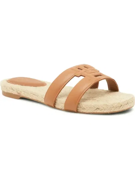 Tommy Hilfiger De piele șlapi EMBOSS maro